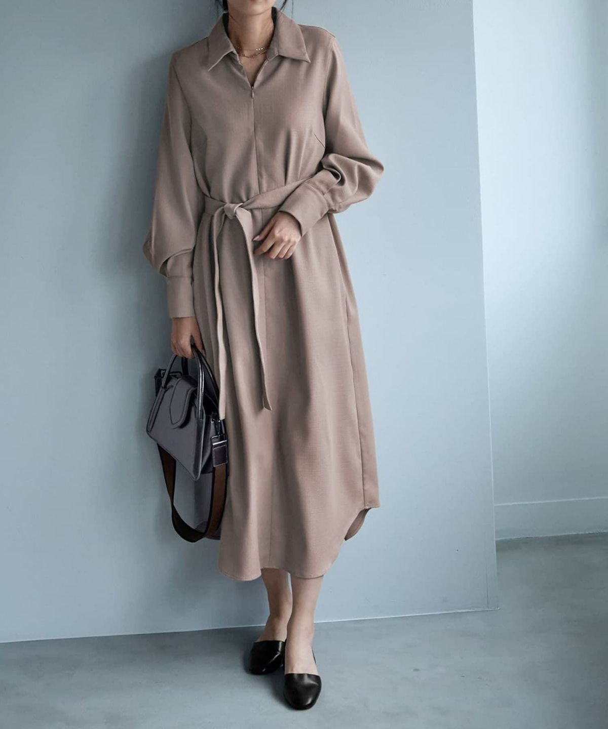 着用イメージ 168cm サンドベージュ 02サイズ