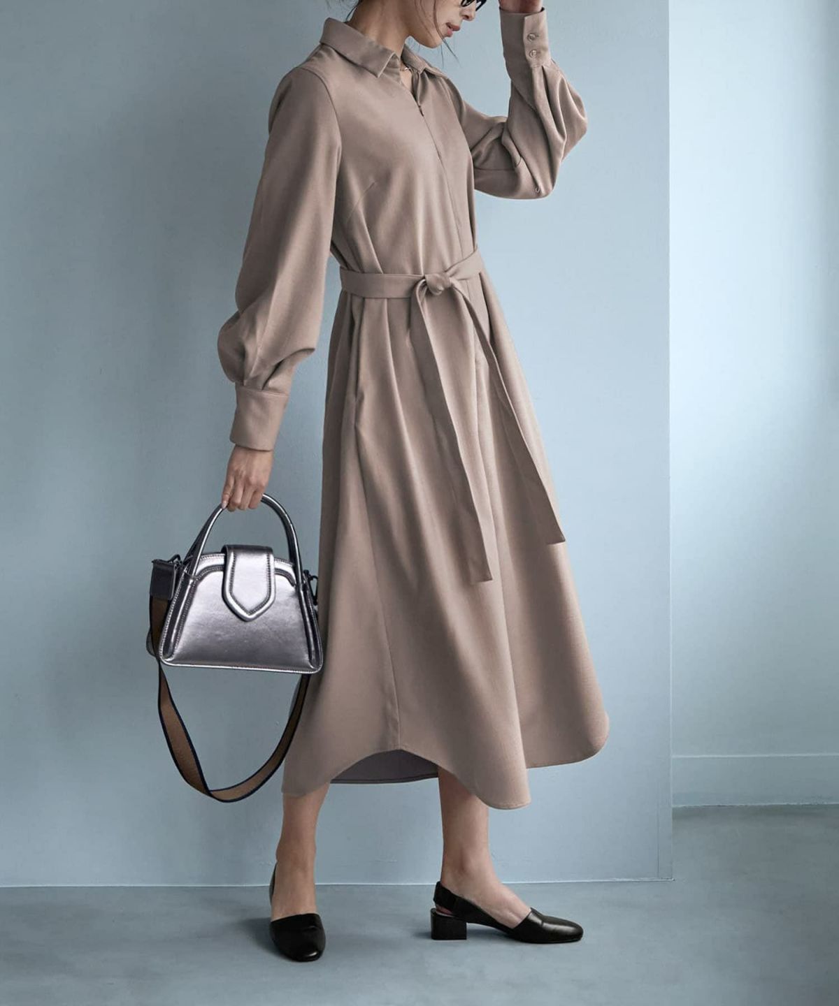 着用イメージ 168cm サンドベージュ 02サイズ