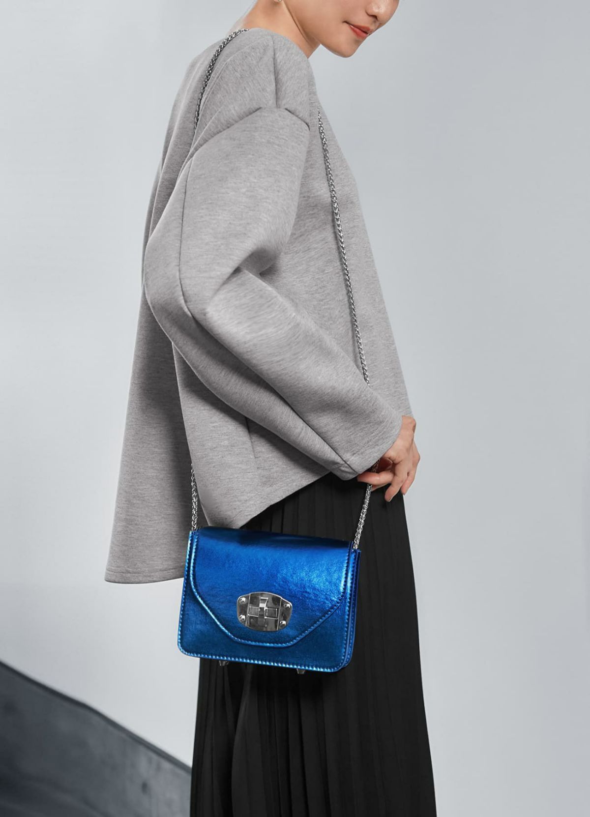 着用イメージ 165cm ブルー