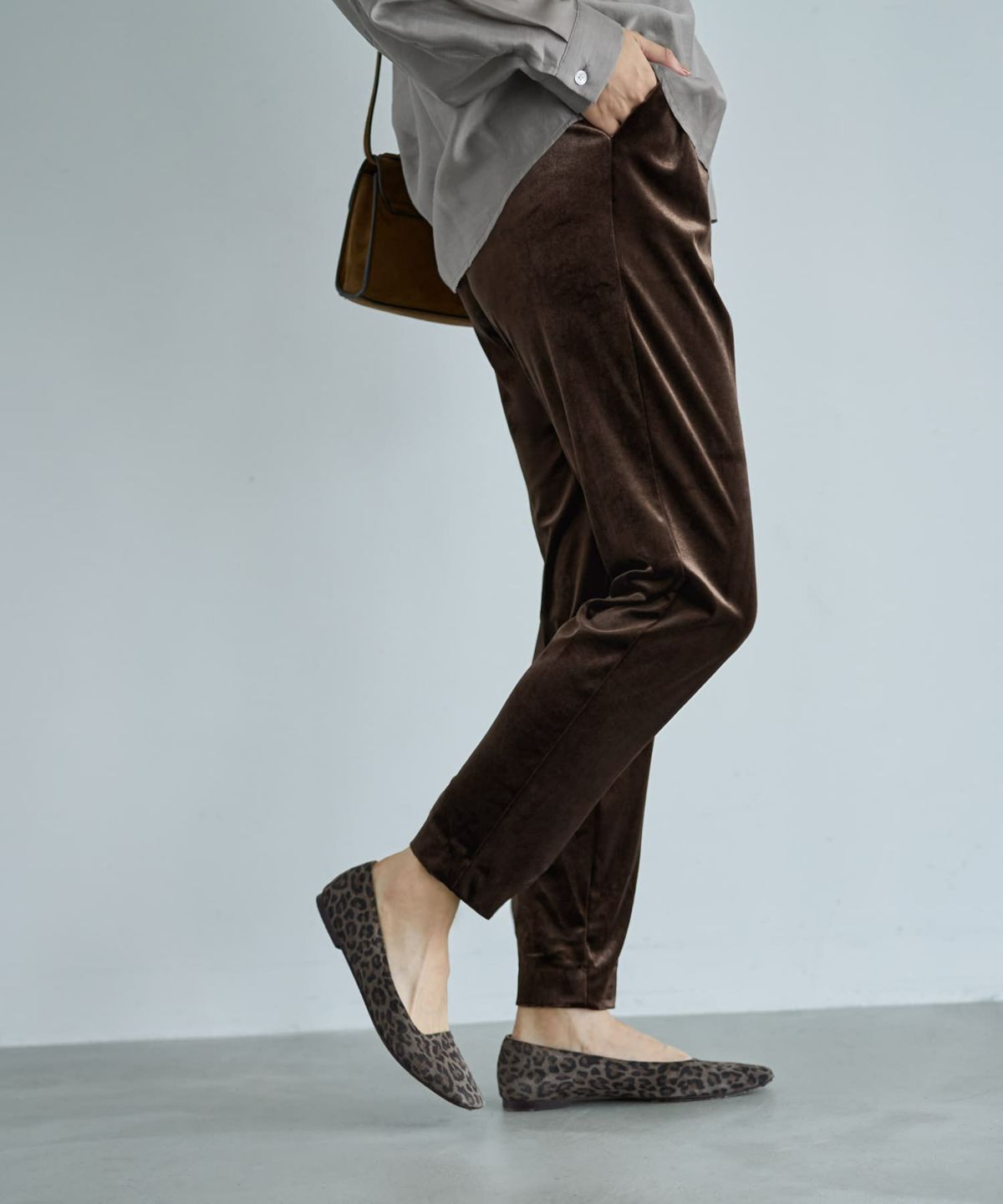 着用イメージ 166cm ダークブラウン Sサイズ 