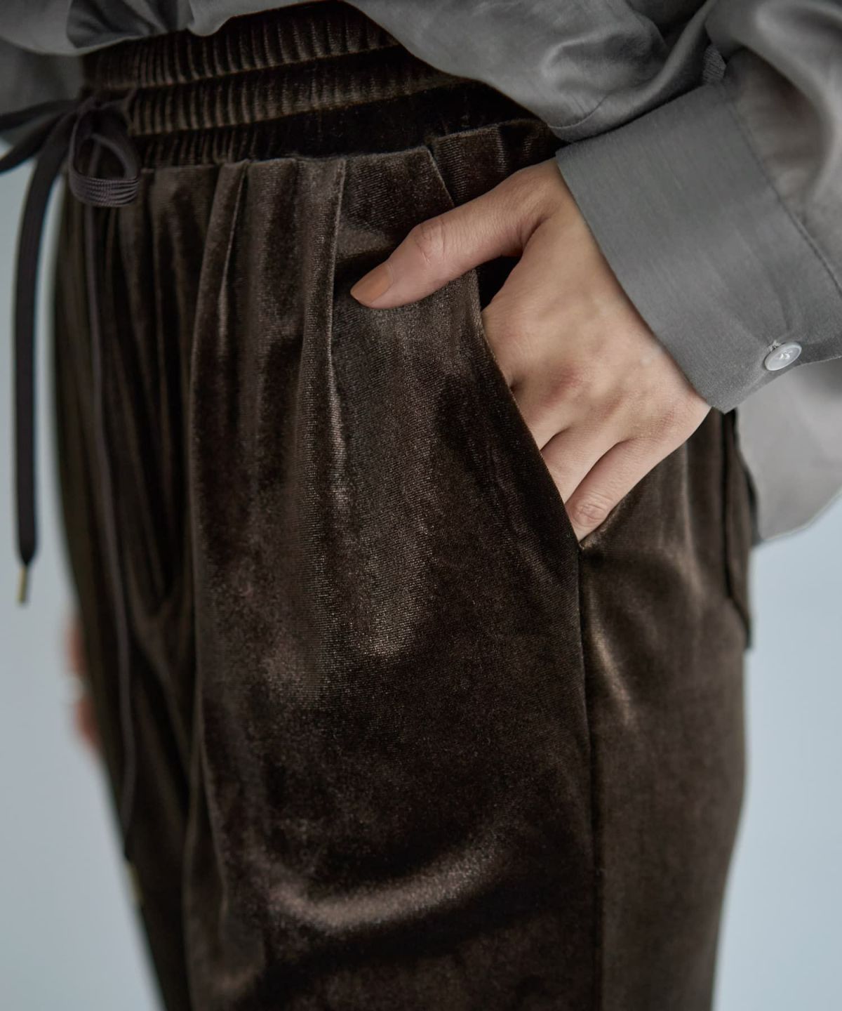 着用イメージ 166cm ダークブラウン Sサイズ 