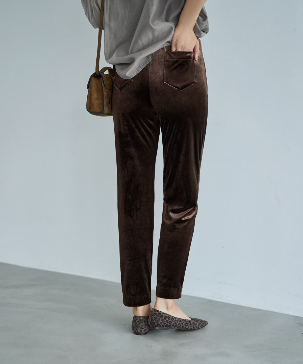 着用イメージ 166cm ダークブラウン Sサイズ 