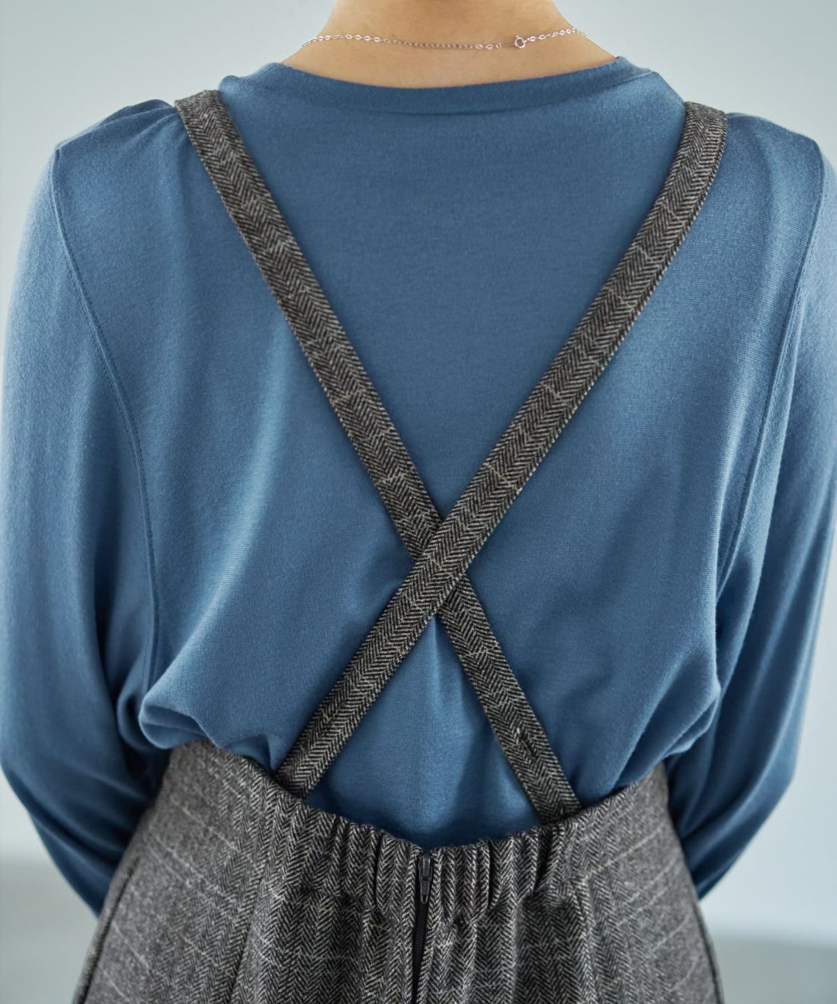 着用イメージ 166cm チャコールミックス