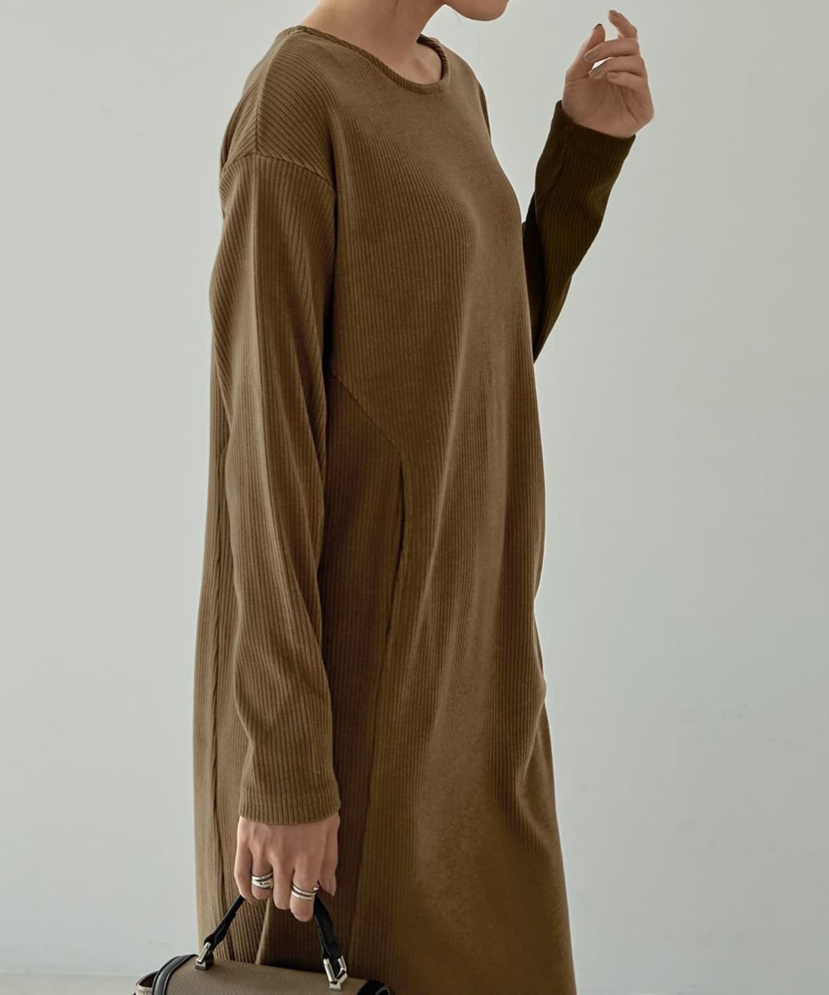 着用イメージ 166cm ブラン