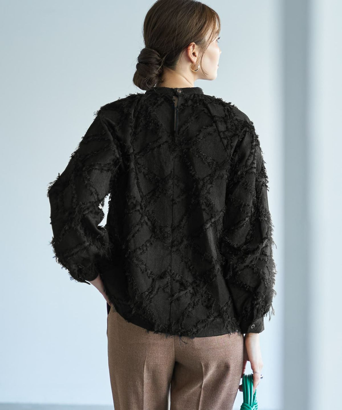 着用イメージ 166cm ブラック