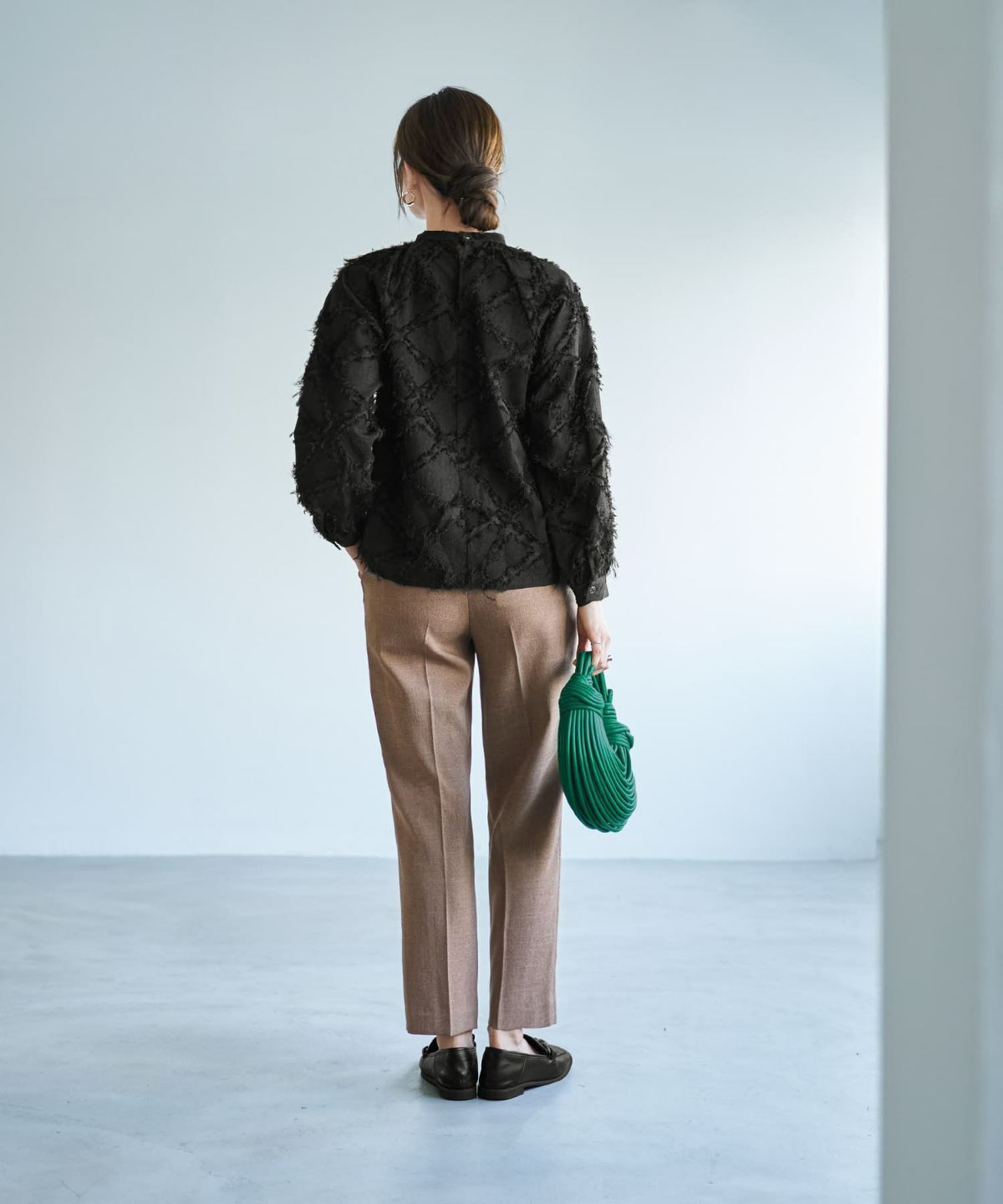 着用イメージ 166cm ブラック