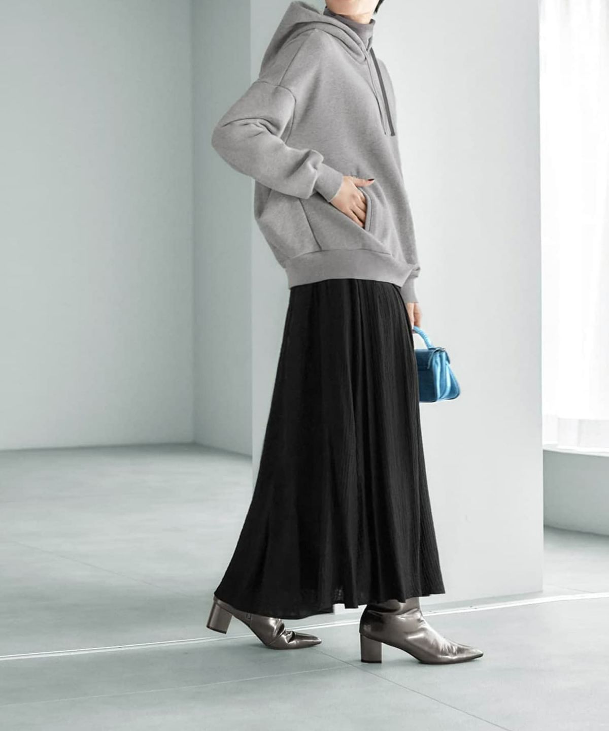 着用イメージ 165cm グレー