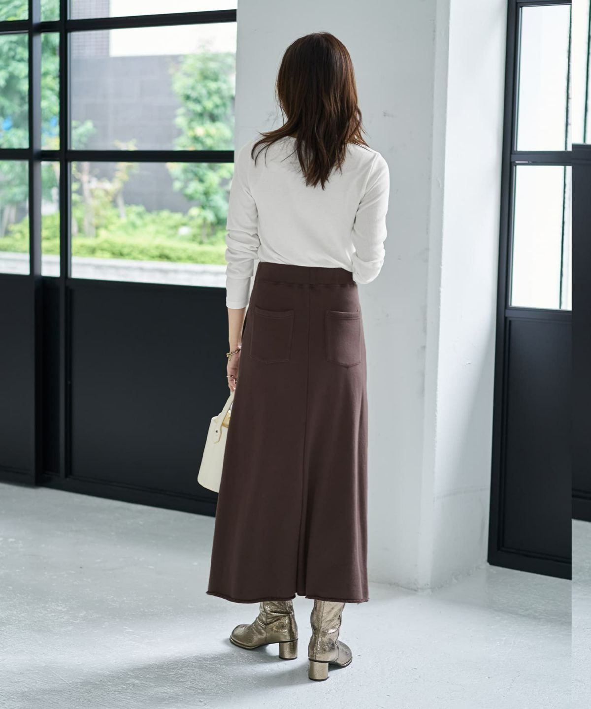 着用イメージ 166cm ブラウン Sサイズ