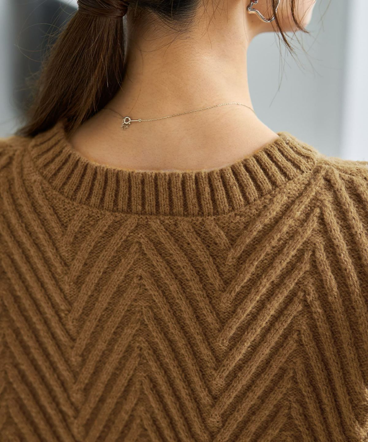 着用イメージ 166cm ダークマスタード