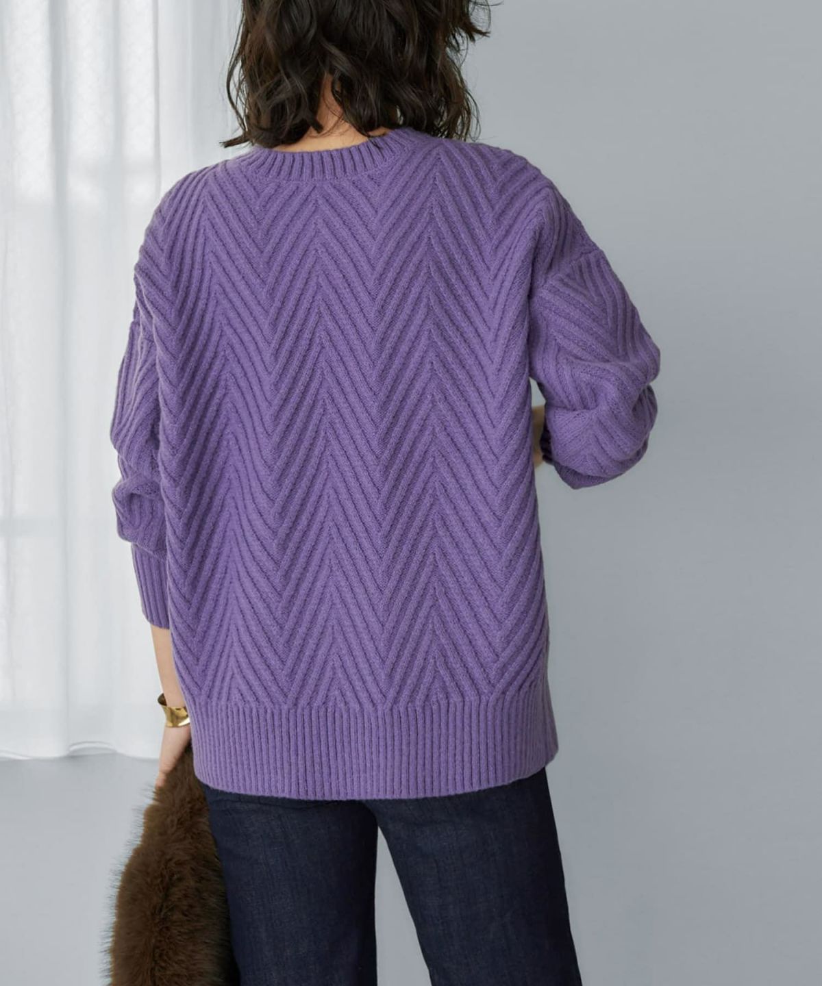 着用イメージ 165cm パープル