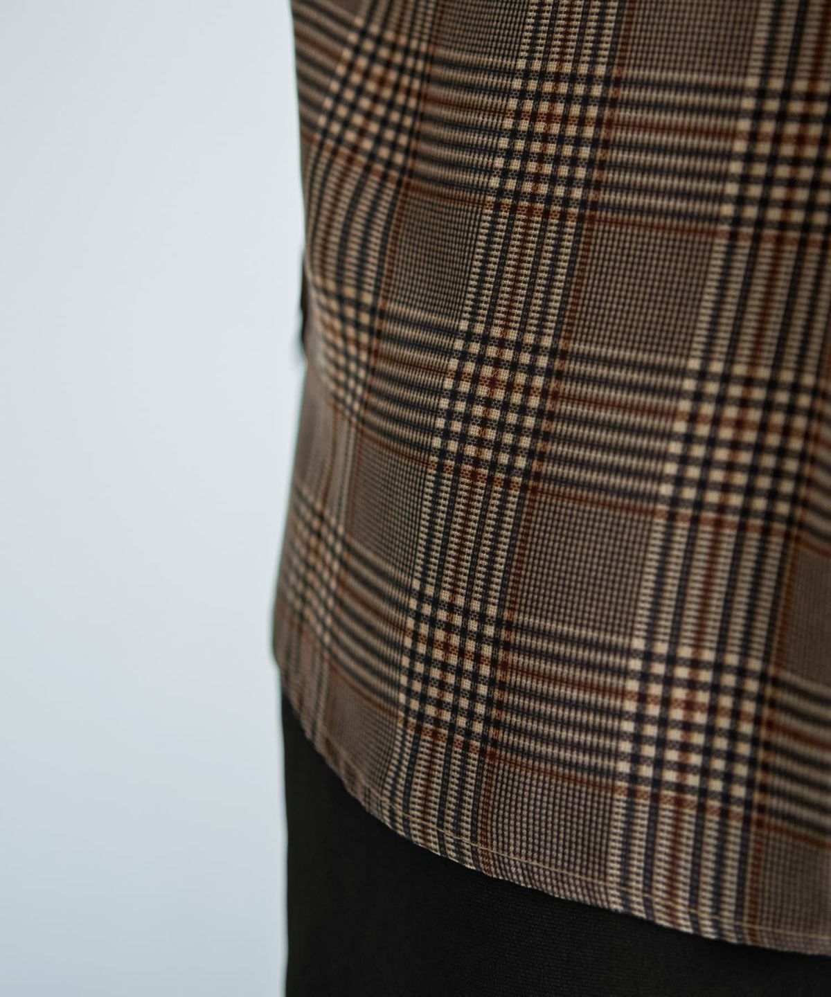 着用イメージ 166cm ブラウンミックス