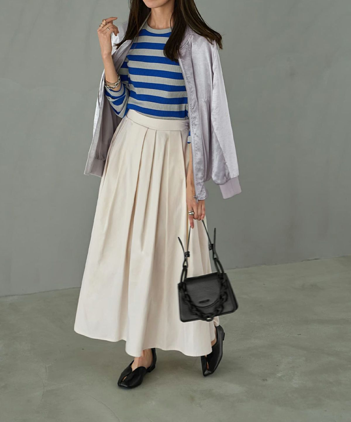 着用イメージ 165cm 着用サイズ 02 エクリュ