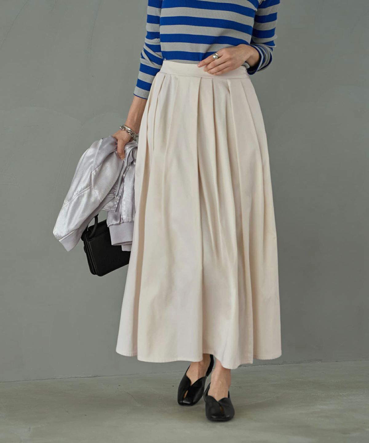 着用イメージ 165cm 着用サイズ 02 エクリュ