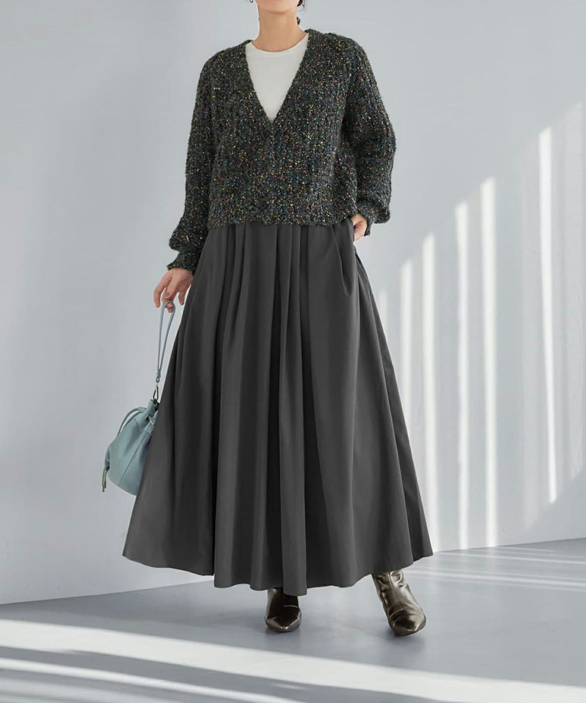 着用イメージ 165cm 着用サイズ 02 ダークグレー