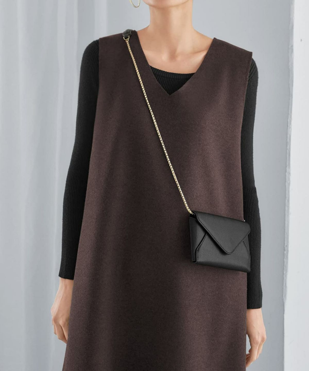 着用イメージ 165cm ブラウン