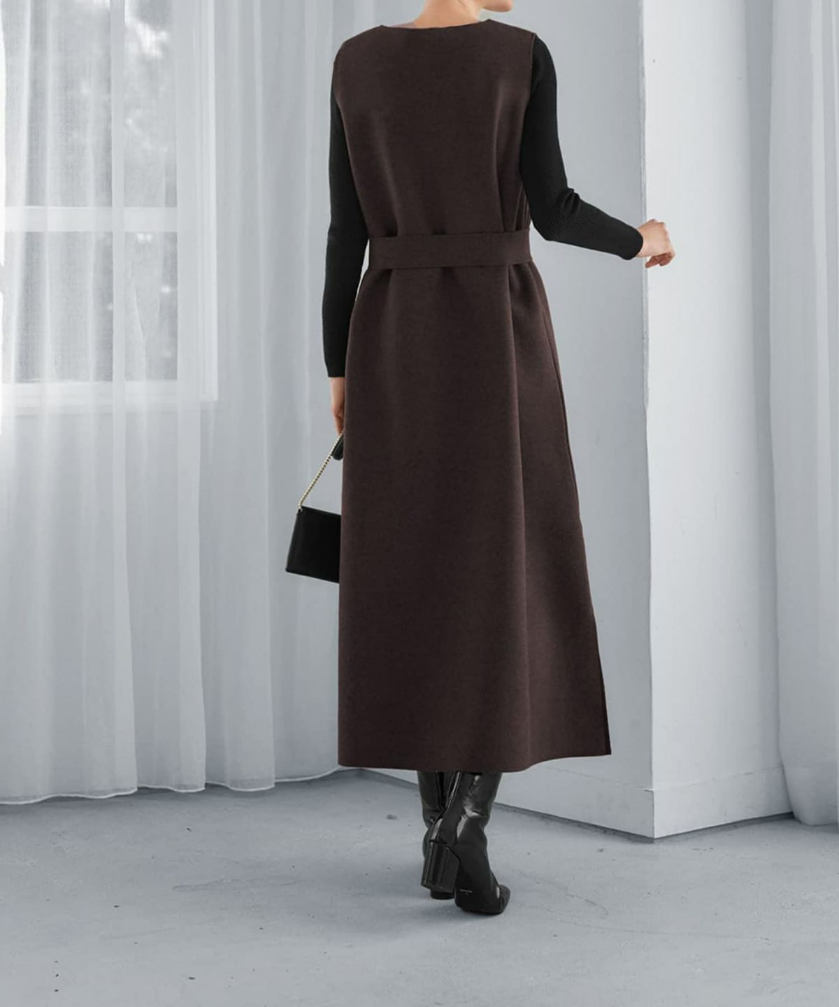 着用イメージ 165cm ブラウン