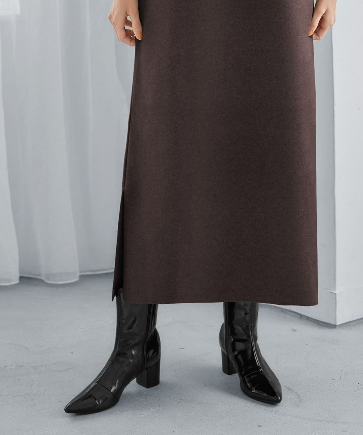 着用イメージ 165cm ブラウン