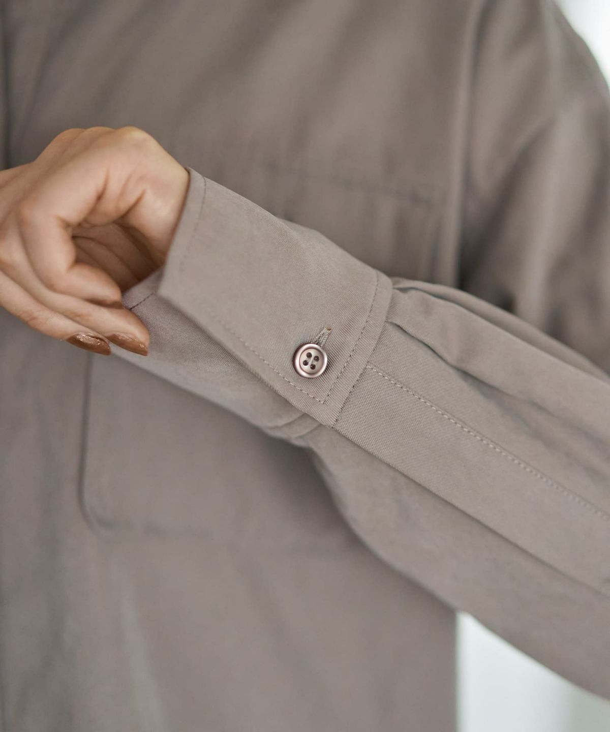着用イメージ 166cm アースグレー