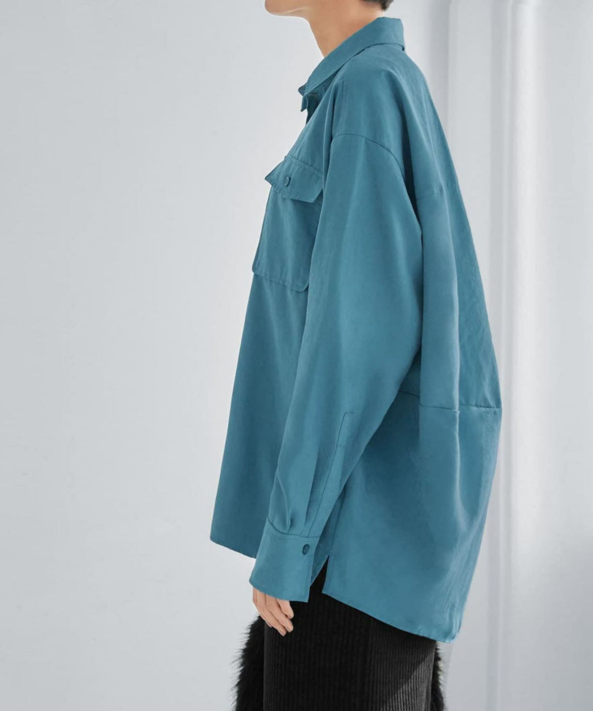 着用イメージ 165cm ブルー