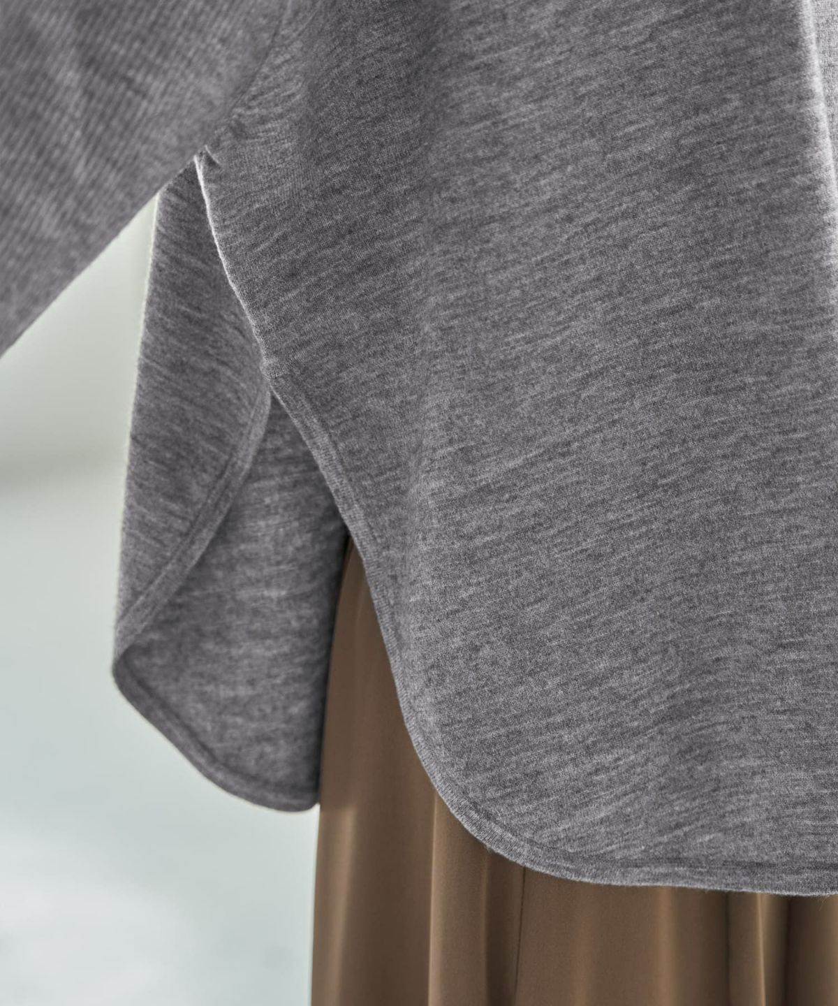 着用イメージ 168cm グレー