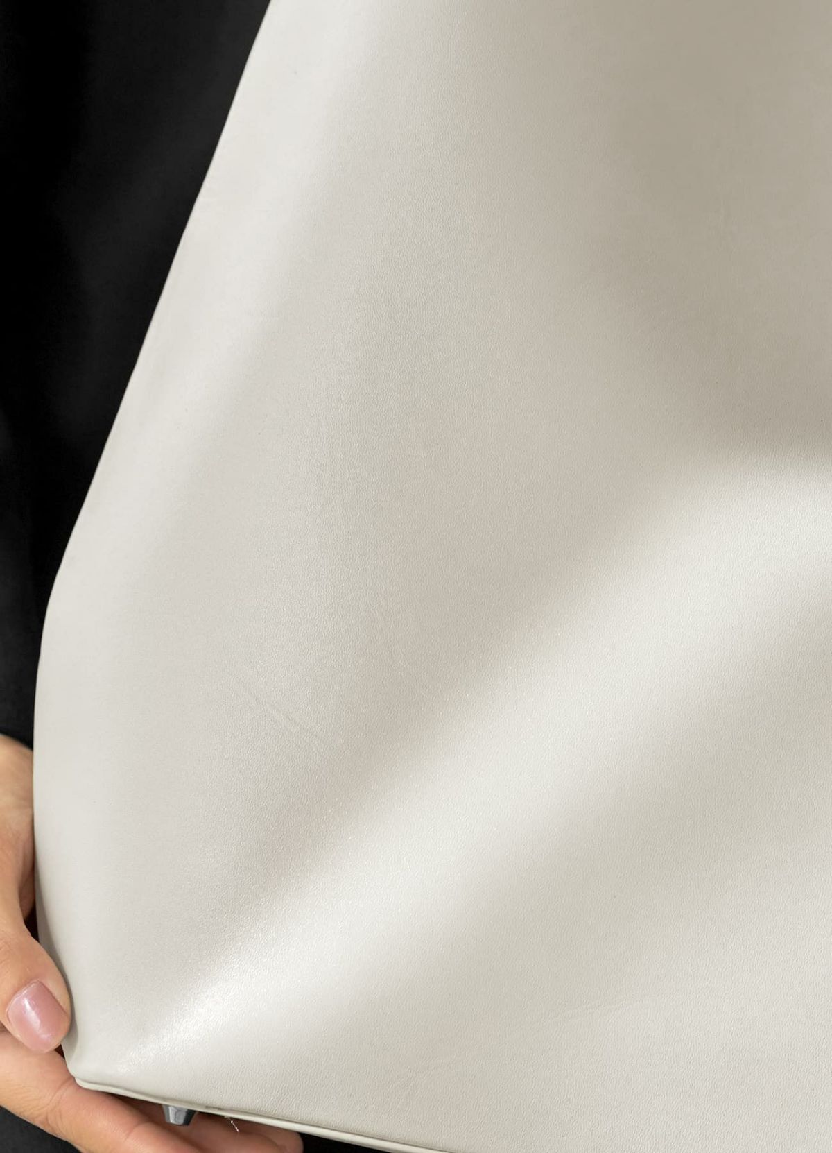 着用イメージ 165cm グレイッシュホワイト