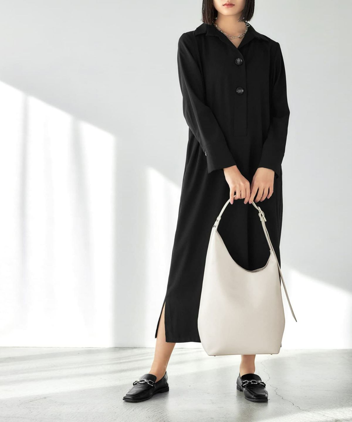 着用イメージ 165cm ライトブラウン