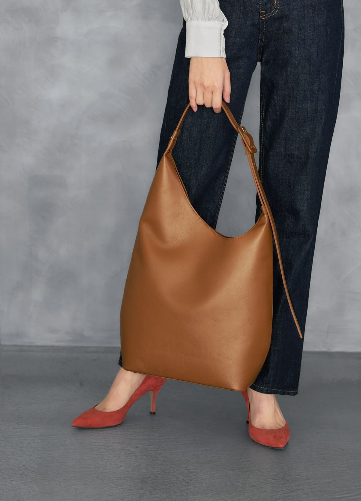 着用イメージ 165cm ライトブラウン