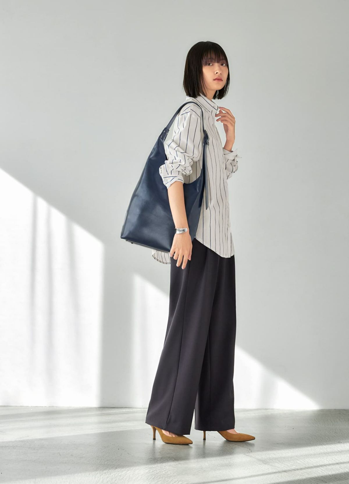 着用イメージ 165cm ネイビー