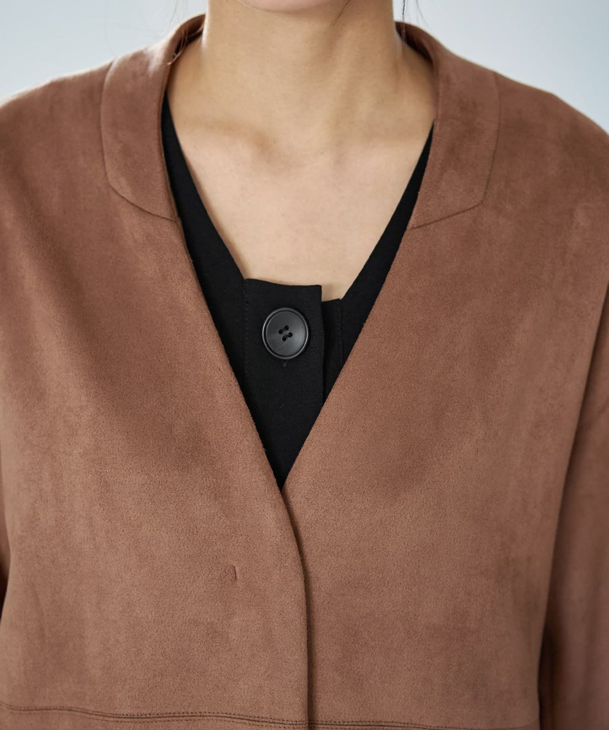 着用イメージ 166cm ブラウン