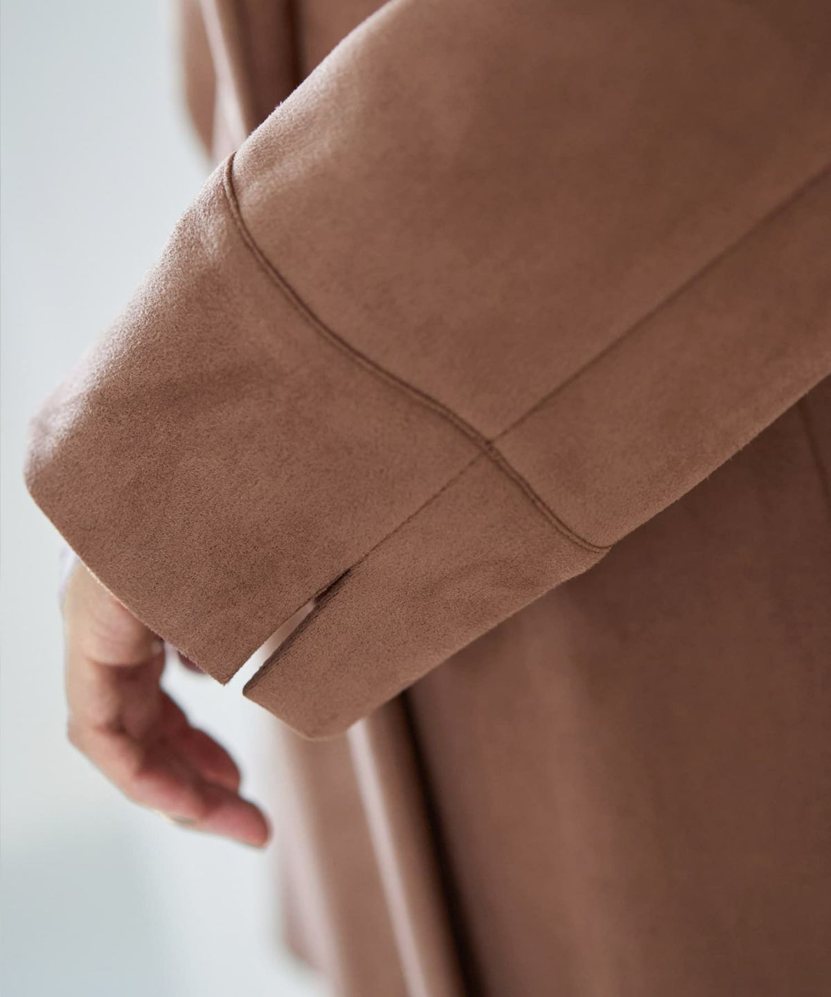 着用イメージ 166cm ブラウン