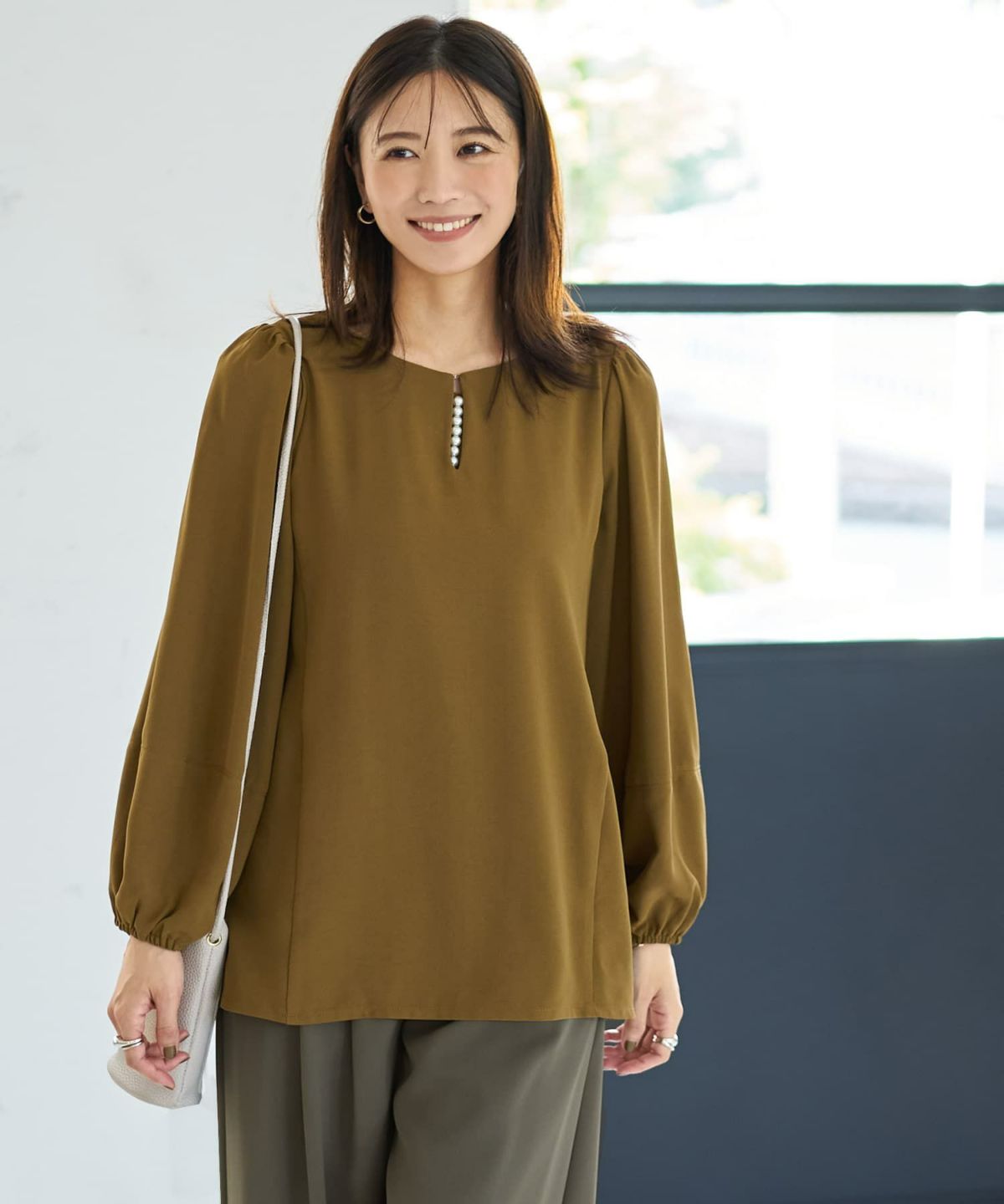 着用イメージ 166cm ダークリーフ