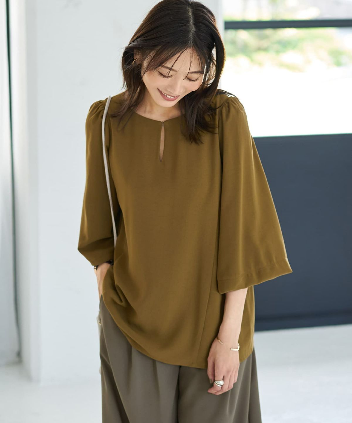 着用イメージ 166cm ダークリーフ