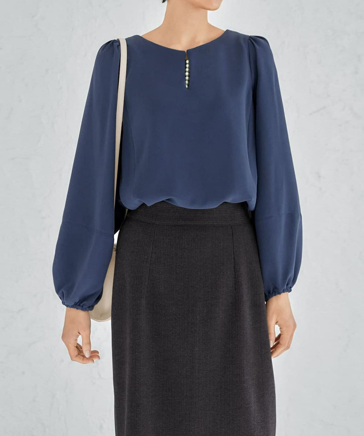 着用イメージ 168cm ダークブルー