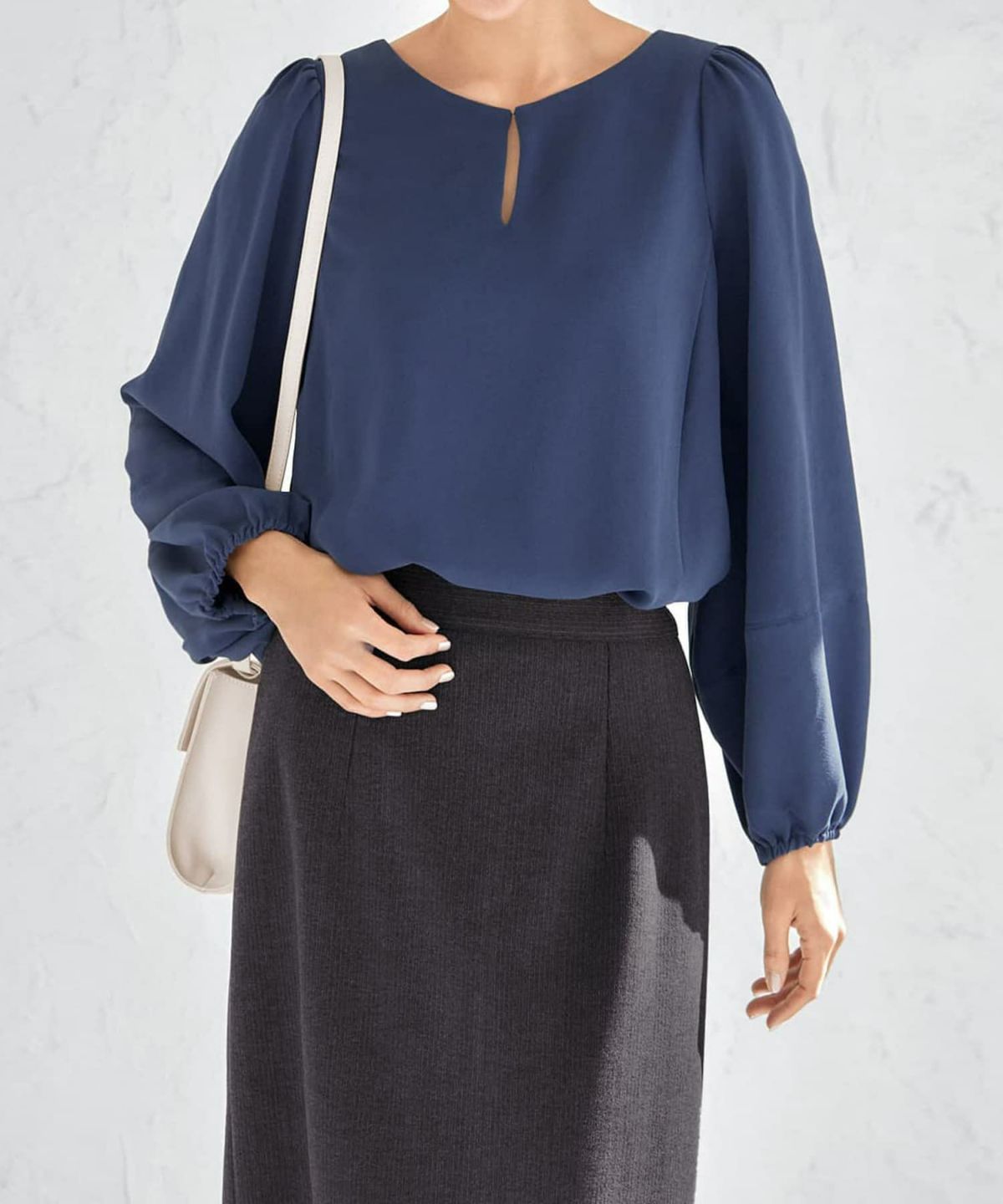 着用イメージ 168cm ダークブルー