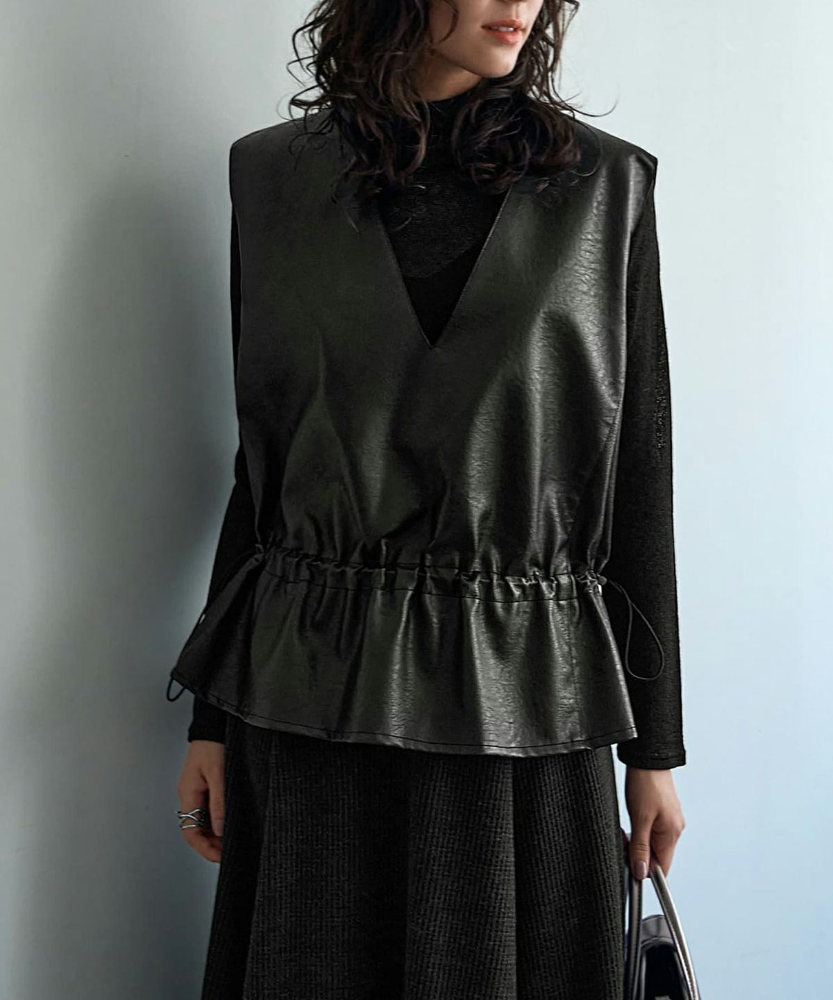 着用イメージ 167cm ブラック