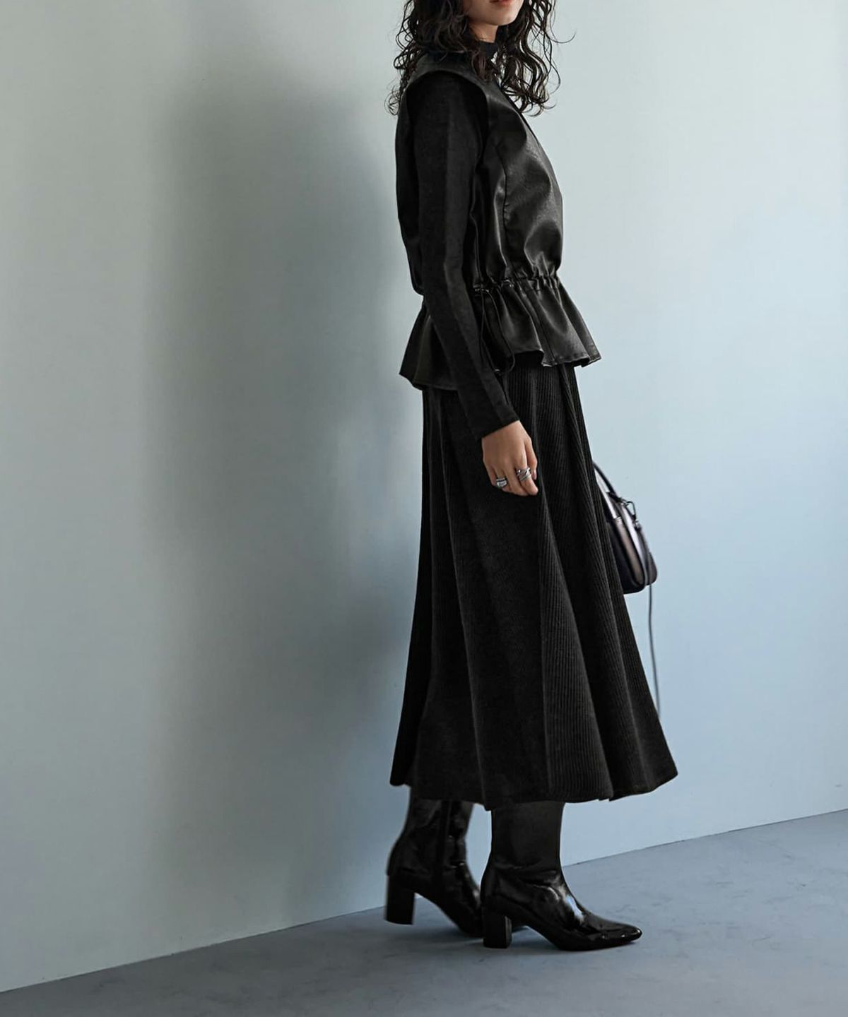 着用イメージ 167cm ブラック