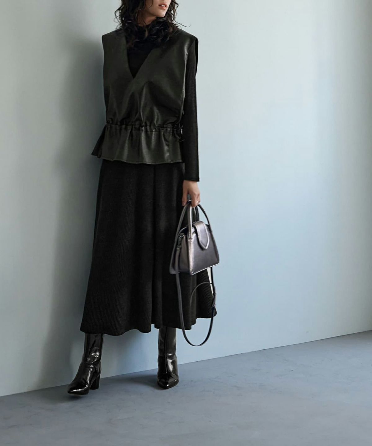 着用イメージ 167cm ブラック