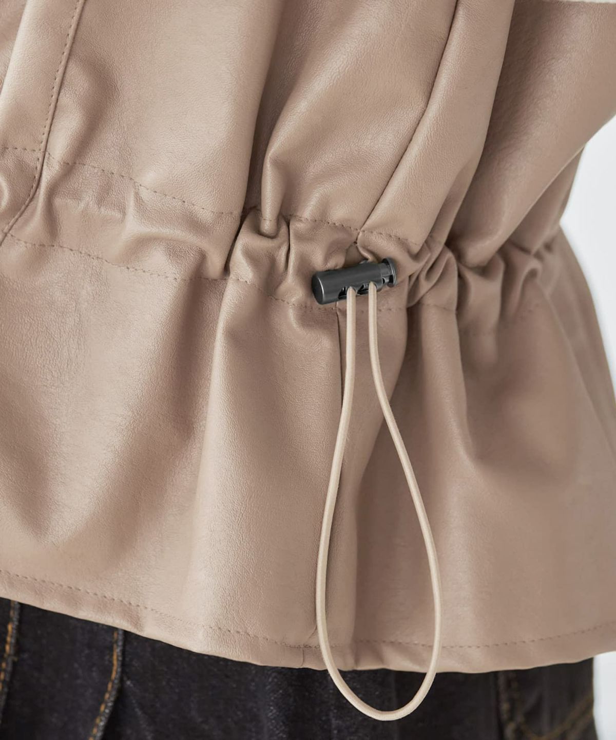 着用イメージ 165cm ベージュ