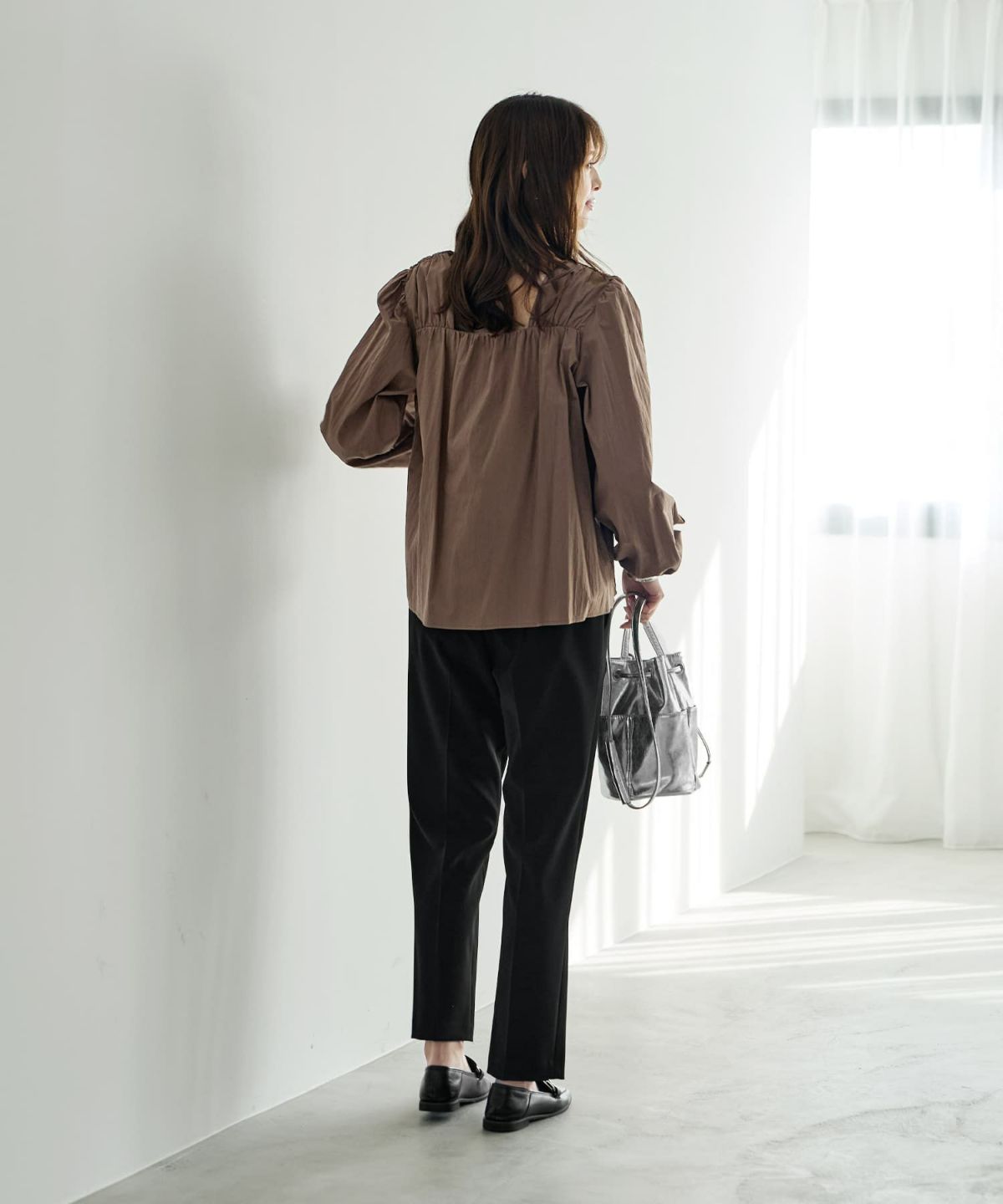 着用イメージ 168cm ブラウン