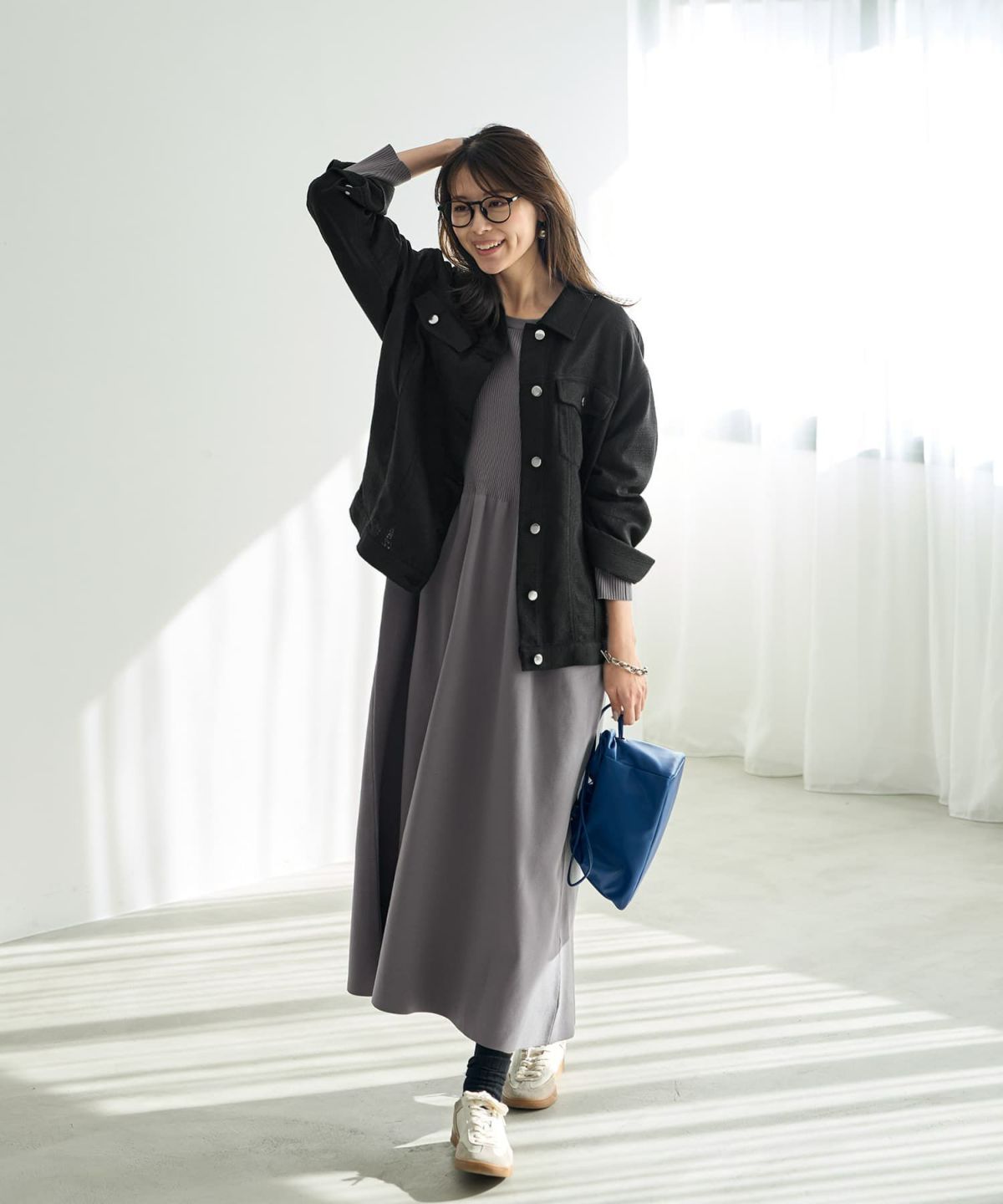 着用イメージ 168cm ブラック