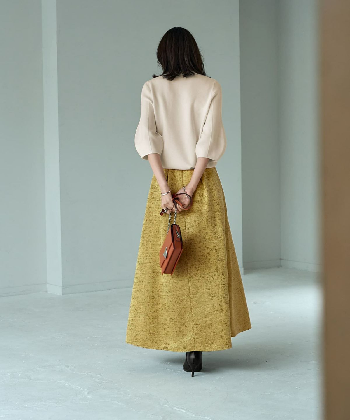 着用イメージ 165cm 着用サイズ S イエロー