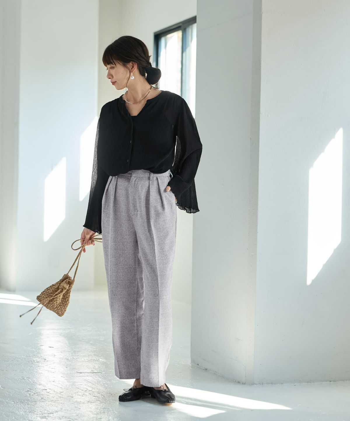 着用イメージ 165cm Sサイズ グレーミックス