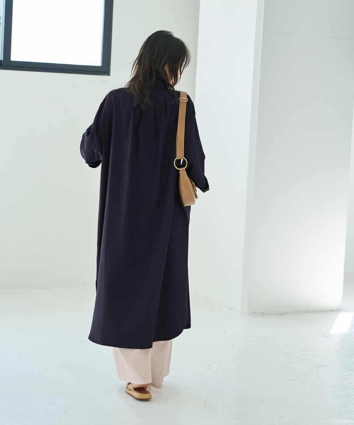 着用イメージ 166cm ネイビー