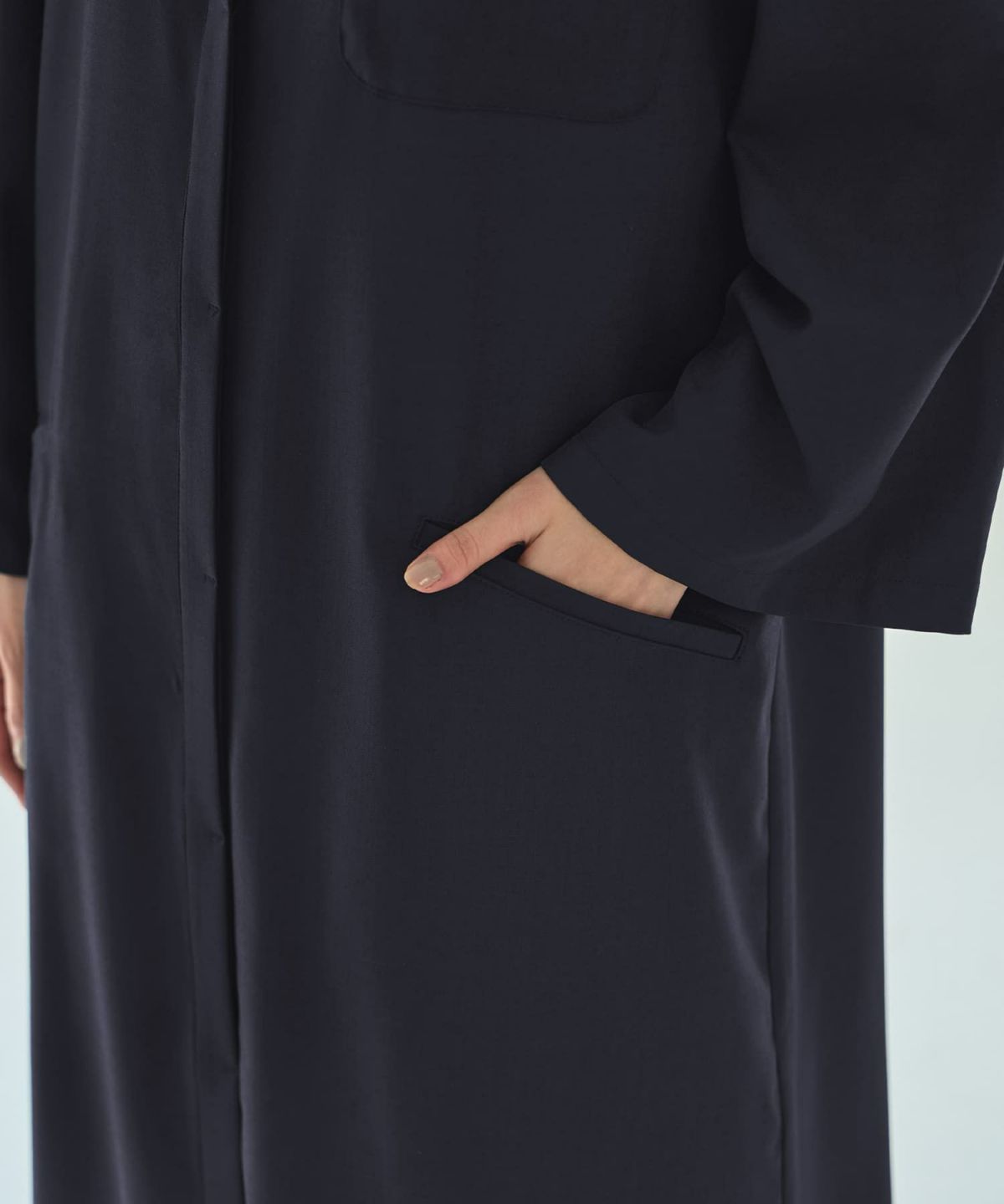 着用イメージ 166cm ネイビー