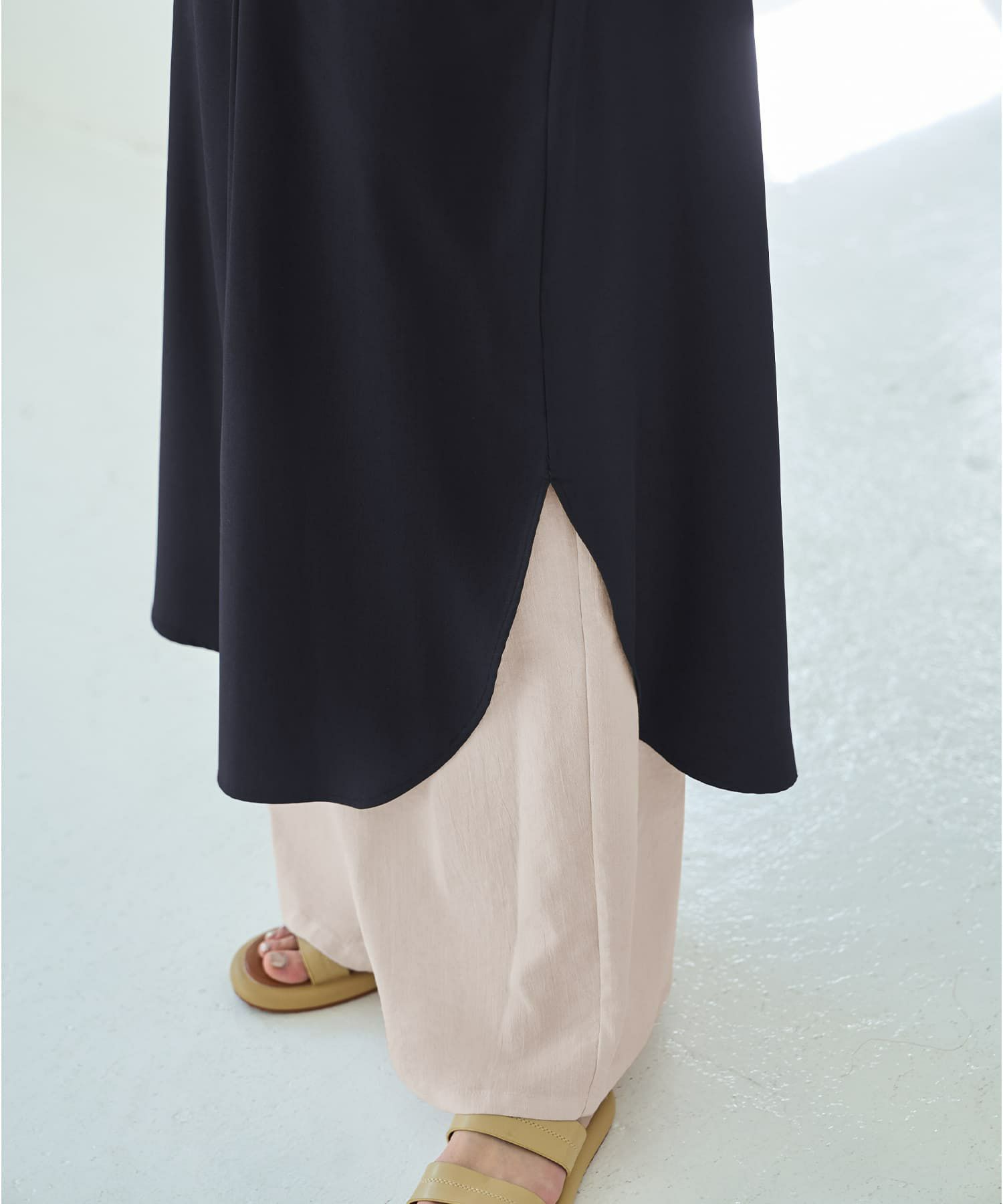 着用イメージ 166cm ネイビー