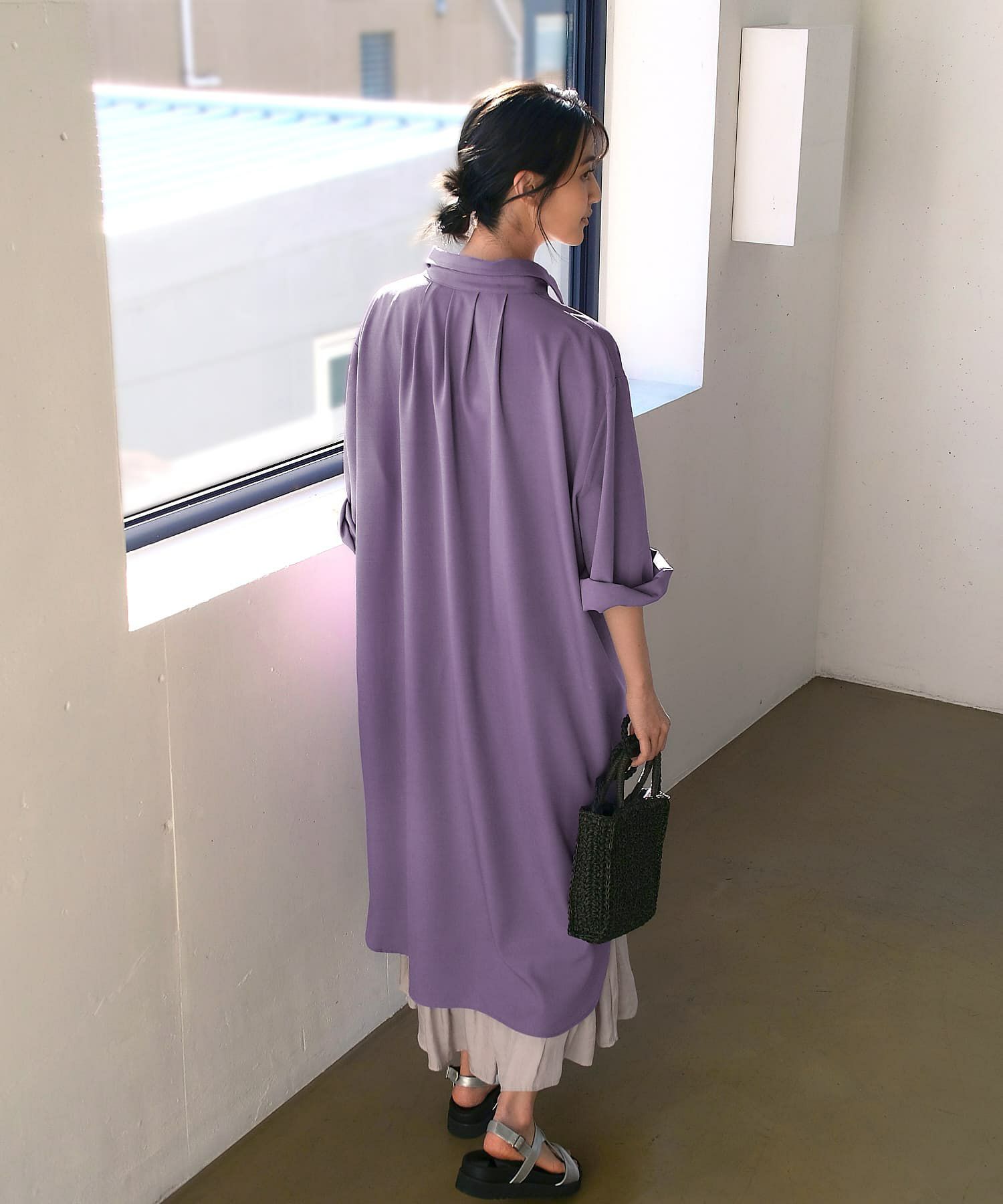 着用イメージ 170cm パープル