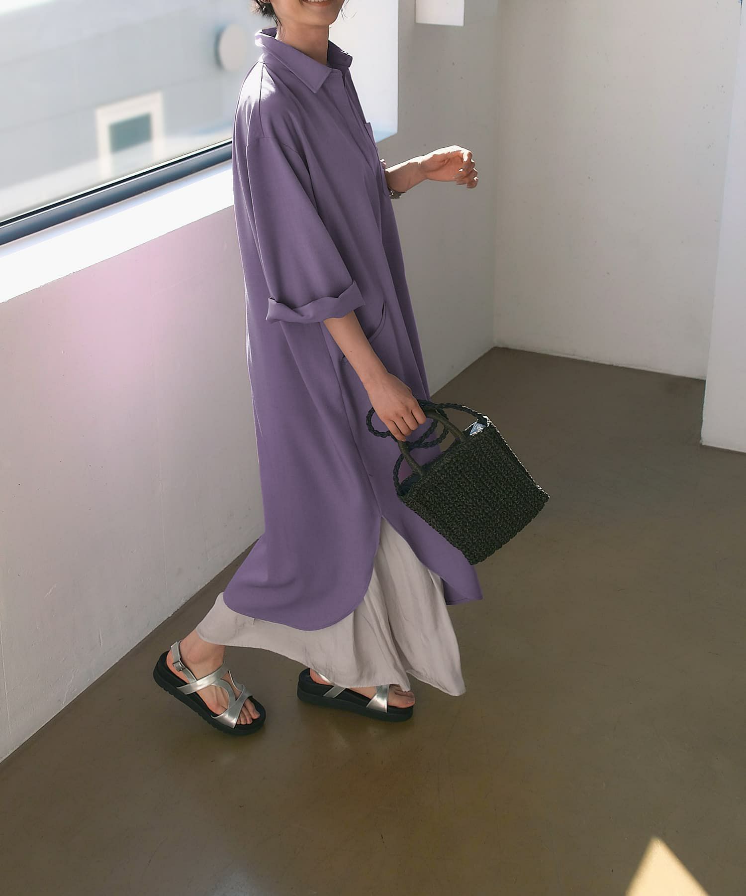 着用イメージ 170cm パープル
