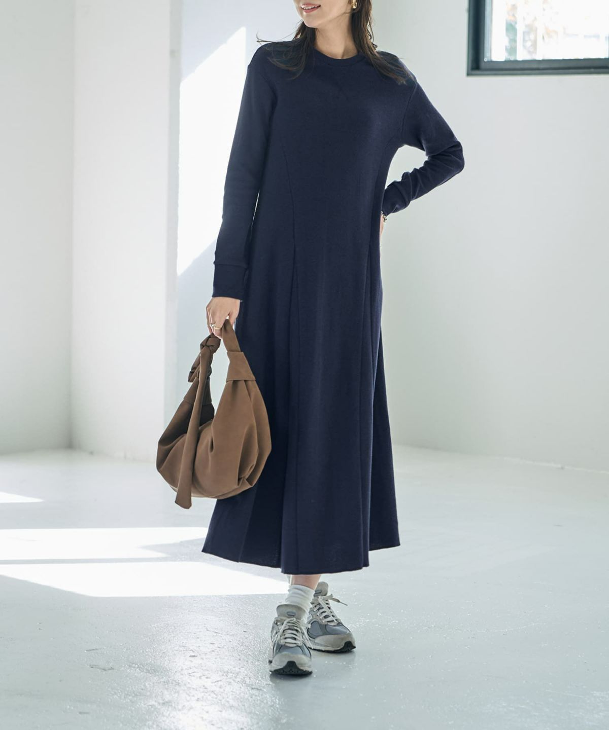 着用イメージ 168cm 着用サイズ 02 ネイビー