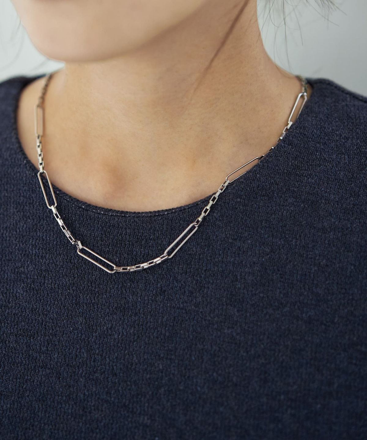 着用イメージ 166cm ライトネイビー 02サイズ