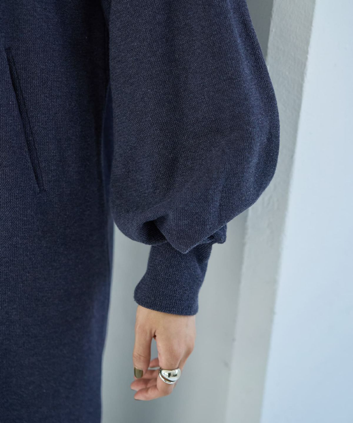 着用イメージ 166cm ライトネイビー 02サイズ